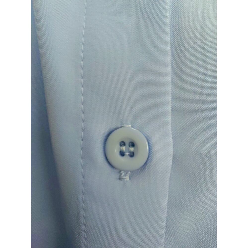 NWT Aureliennes Light Blue Tie-Waist Shirt Oversized Size XS/S Tailored Minimal - Picture 11 of 15